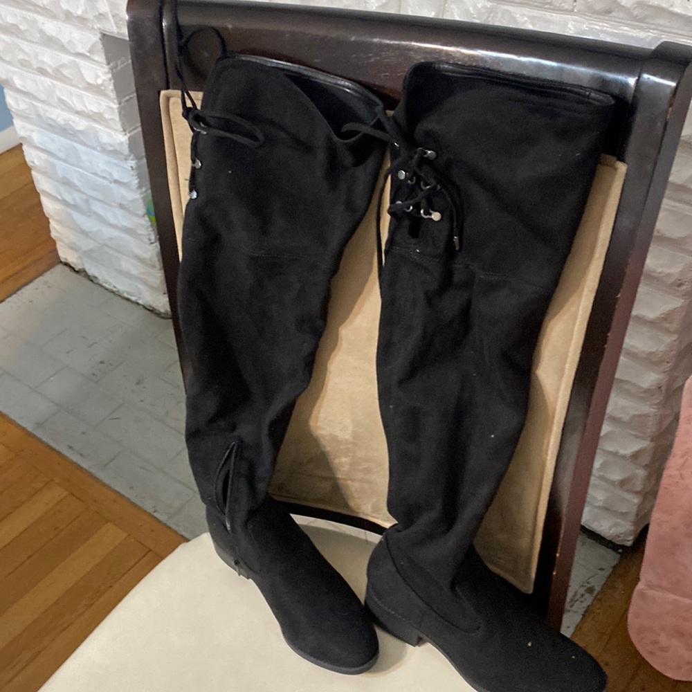 Ladies brand new black over the knee boots